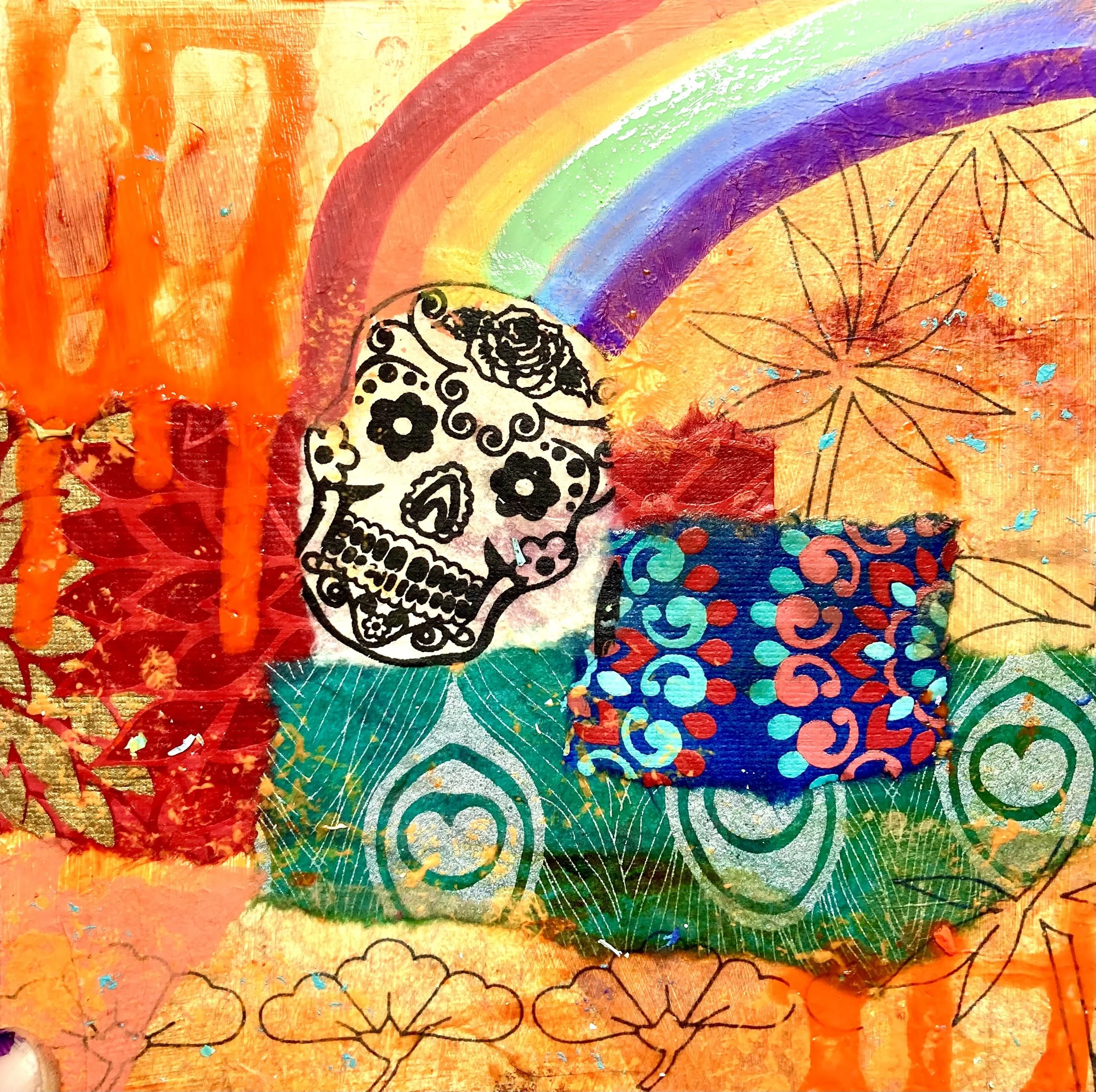 original artwork — mixed media journals art prints — kinueko